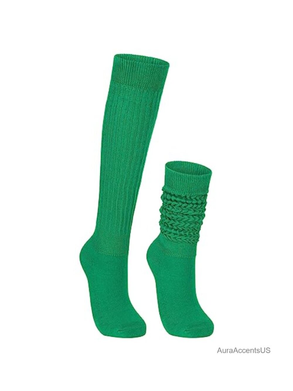 Neon Slouch Socks Knee High Scrunch Retro 80s 90s Women Polyester Spandex